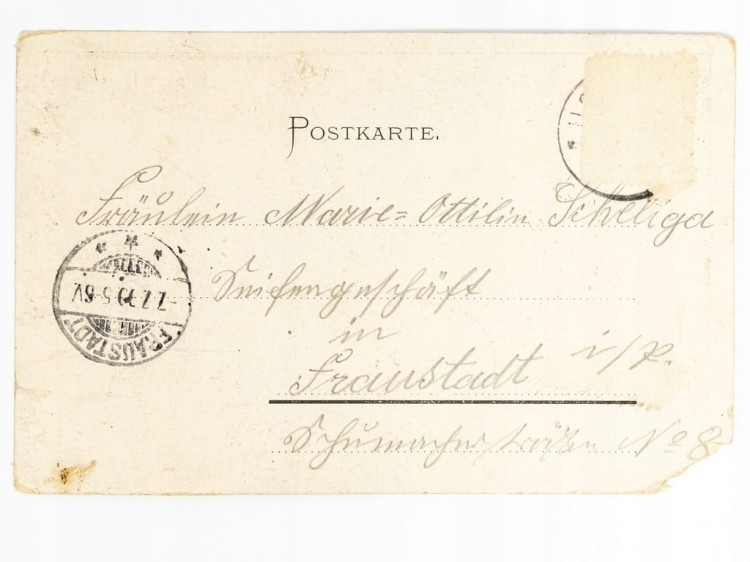 EUGENDORF - ZAJAZD POD MIASTEM GASTHOF ZUR STRASS AUSTRIA / WSCHOWA 1899