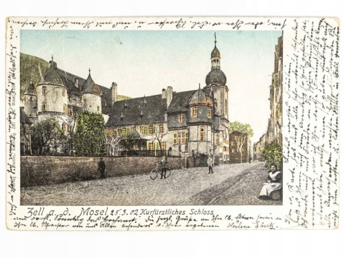 ZELL (MOSEL) - XVI-WIECZNY PAŁAC ELEKTORSKI NIEMCY / WSCHOWA 1902