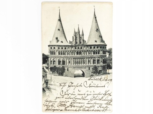 LUBEKA (LÜBECK) - BRAMA HOLSZTYŃSKA NIEMCY / WSCHOWA 1898