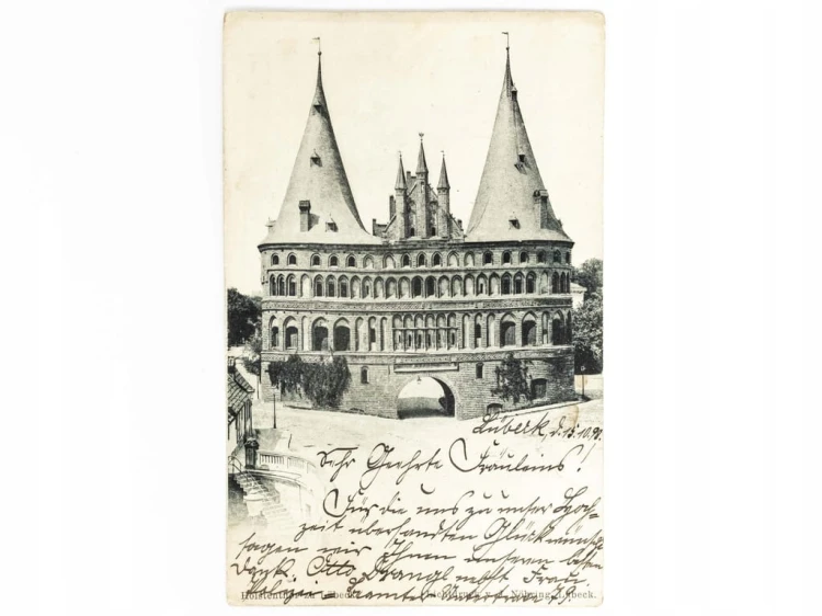 LUBEKA (LÜBECK) - BRAMA HOLSZTYŃSKA NIEMCY / WSCHOWA 1898