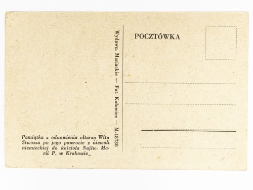 KRAKÓW - PREZBITERIUM KOŚCIOŁA NAJŚWIĘTSZEJ MARII PANNY LATA 50. PRL