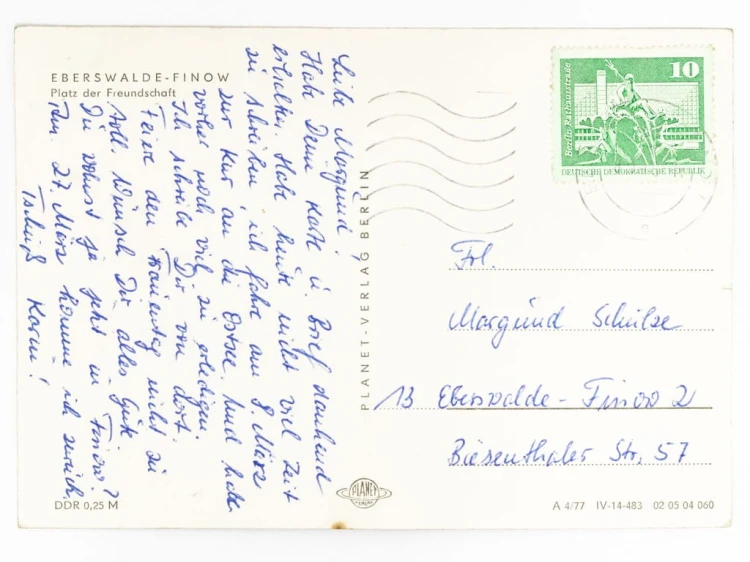 EBERSWALDE-FINOW - PLAC PRZYJAŹNI NIEMCY NRD LATA 60. / 70.