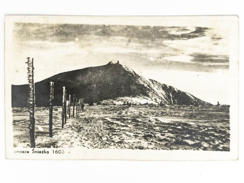 KARKONOSZE - ŚNIEŻKA ZIMĄ LATA 50. / 60. PRL