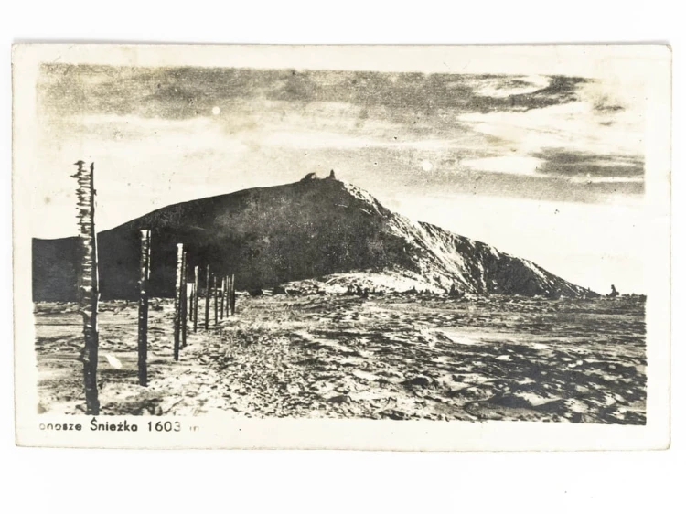 KARKONOSZE - ŚNIEŻKA ZIMĄ LATA 50. / 60. PRL