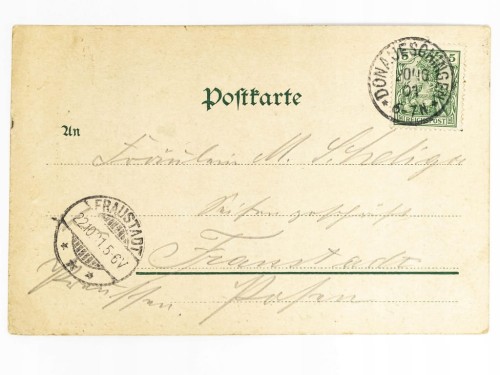 DONAUESCHINGEN - ŹRÓDŁO DUNAJU DONAUQUELLE NIEMCY / WSCHOWA 1901