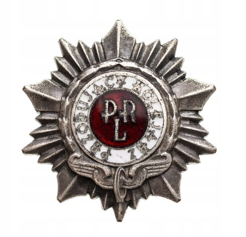 SREBRNA ODZNAKA PRZODUJĄCY KOLEJARZ PRL
