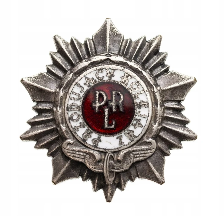SREBRNA ODZNAKA PRZODUJĄCY KOLEJARZ PRL