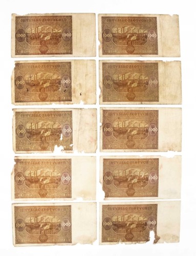 ZESTAW BANKNOTÓW 1000 ZŁ 1946 (nr 13)