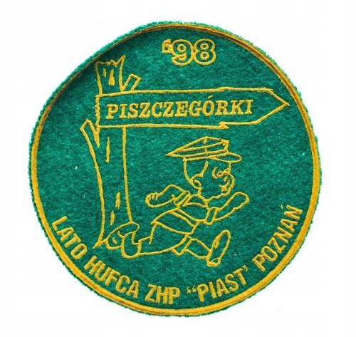 STARA NASZYWKA HARCERSKA LATO HUFCA ZHP PIAST POZNAŃ, PISZCZEGÓRKI 1998