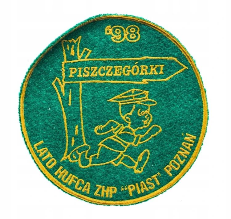 STARA NASZYWKA HARCERSKA LATO HUFCA ZHP PIAST POZNAŃ, PISZCZEGÓRKI 1998