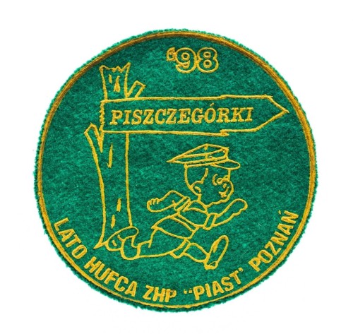 STARA NASZYWKA HARCERSKA LATO HUFCA ZHP PIAST POZNAŃ, PISZCZEGÓRKI 1998