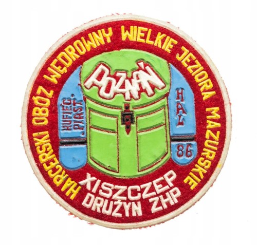 STARA NASZYWKA HARCERSKI OBÓZ WĘDROWNY HUFIEC PIAST POZNAŃ, MAZURY 1986