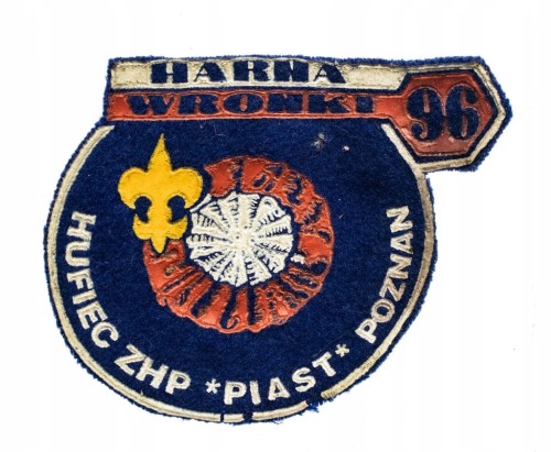 STARA NASZYWKA HARCERSKA HUFIEC PIAST POZNAŃ, HARNA WRONKI 1996