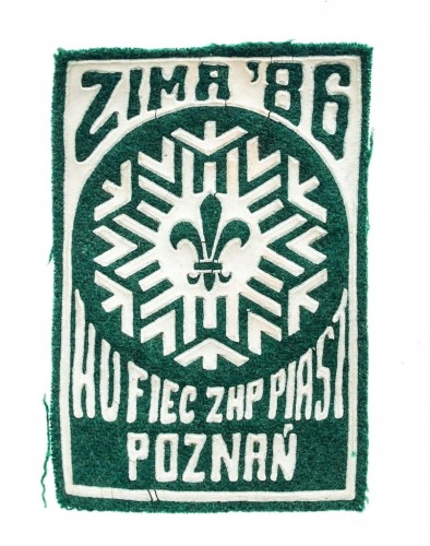 STARA NASZYWKA HARCERSKA HUFIEC PIAST POZNAŃ 1986