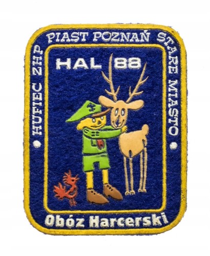 STARA NASZYWKA HARCERSKA OBÓZ HUFCA PIAST POZNAŃ STARE MIASTO 1988