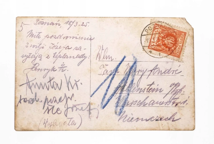 FOTOGRAFIA (pocztówka) - POWÓDŹ 1924, RESTAURACJA ŻURKIEWICZ, POZNAŃ 1925