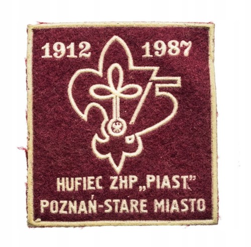 STARA NASZYWKA HARCERSKA HUFIEC PIAST POZNAŃ STARE MIASTO 1987