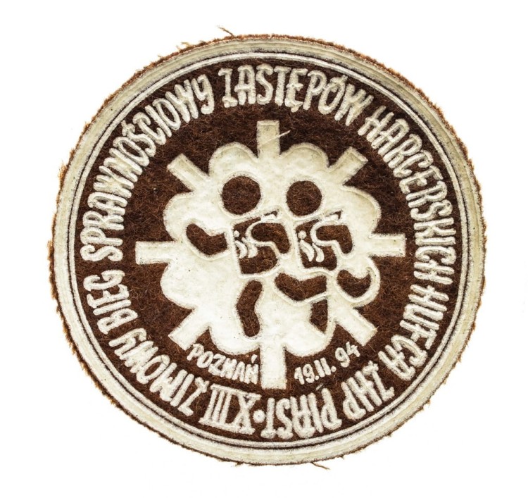 STARA NASZYWKA HARCERSKA BIEG SPRAWNOŚCIOWY HUFCA ZHP PIAST POZNAŃ 1994