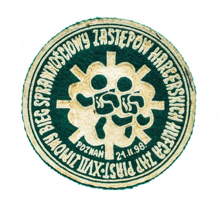 STARA NASZYWKA HARCERSKA BIEG SPRAWNOŚCIOWY HUFCA ZHP PIAST POZNAŃ 1998