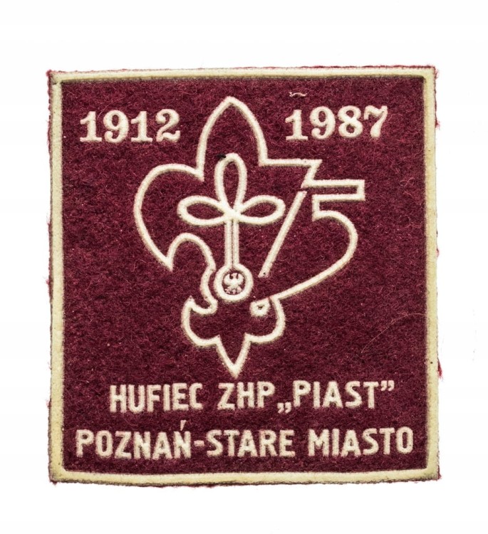 STARA NASZYWKA HARCERSKA HUFIEC PIAST POZNAŃ STARE MIASTO 1987