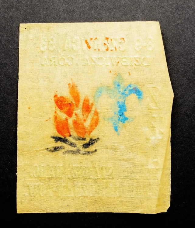 STARA NASZYWKA HARCERSKA ZŁAZ HUFCA POZNAŃ, DZIEWICZA GÓRA 1963
