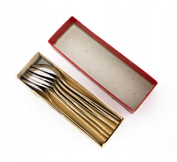 ZESTAW STARYCH ŁYŻECZEK METALOWYCH PRL
