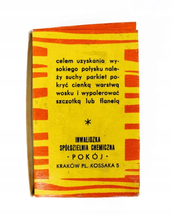 STARY WOSK DO PODŁÓG BOY, INWALIDZKA SPÓŁ. CHEMICZNA POKÓJ, KRAKÓW PRL