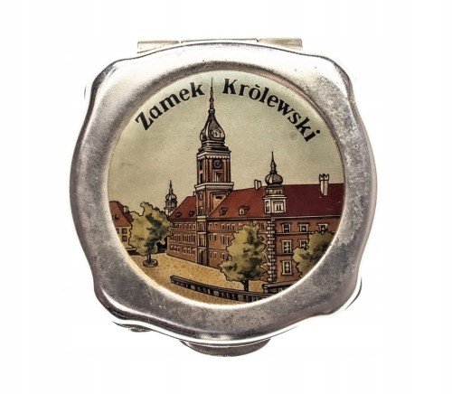 STARA PODRĘCZNA POPIELNICZKA ZAMEK KRÓLEWSKI WARSZAWA / STATEK PRL