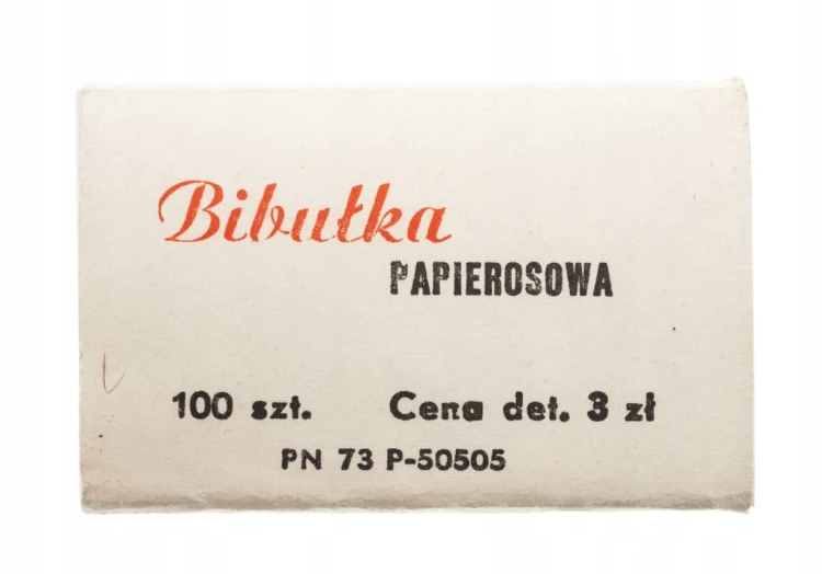 STARA BIBUŁKA PAPIEROSOWA, SPÓŁDZIELNIA INWALIDÓW OSTRZESZÓW PRL
