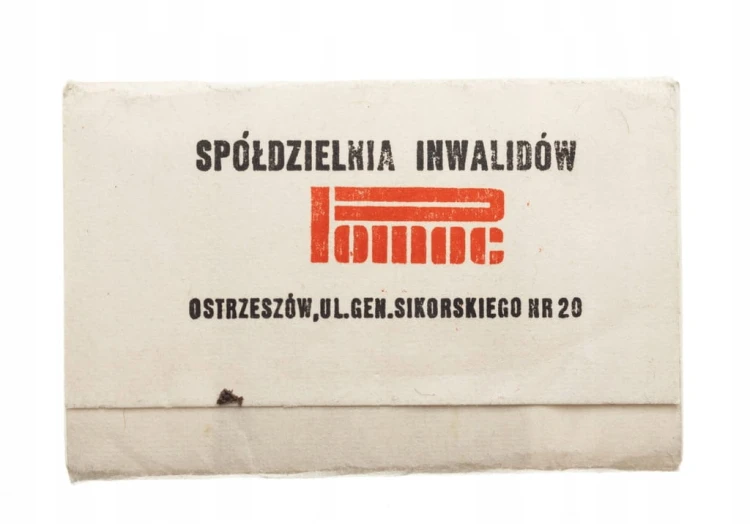 STARA BIBUŁKA PAPIEROSOWA, SPÓŁDZIELNIA INWALIDÓW OSTRZESZÓW PRL
