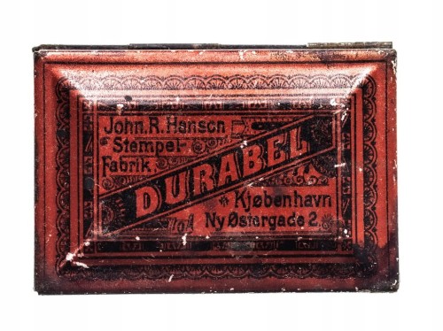 STARA PODUSZKA POD STEMPEL DURABEL, KOPENHAGA DANIA