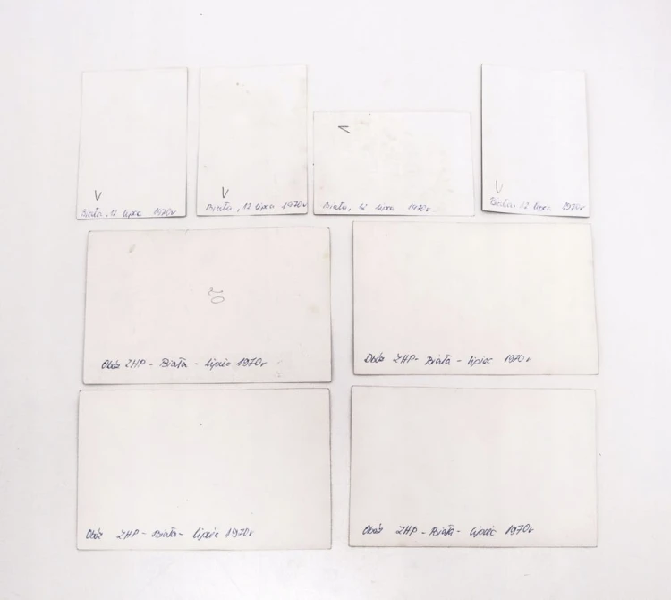 ZESTAW STARYCH FOTOGRAFII - OBÓZ HARCERSKI ZHP, BIAŁA 1970