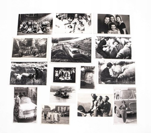 ZESTAW STARYCH FOTOGRAFII RODZINNYCH - BIESZCZADY, KARKONOSZE l. 40-60