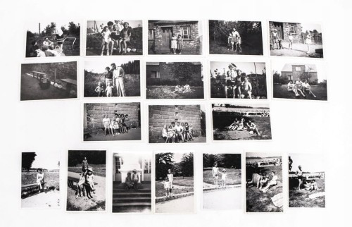 ZESTAW STARYCH FOTOGRAFII RODZINNYCH - BOSZKOWO 1960 / WOLSZTYN 1964