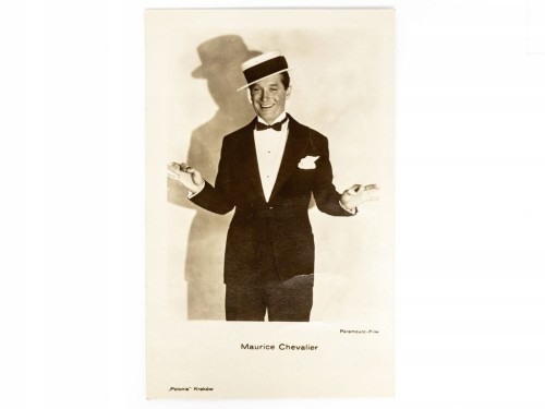 STARA POCZTÓWKA - FRANCUSKI AKTOR MAURICE CHEVALIER PRZEDWOJENNA