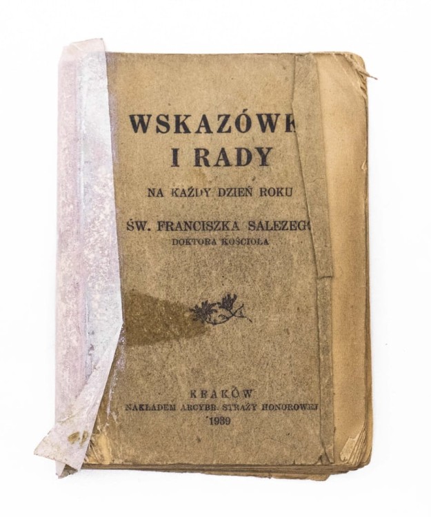 STARA KSIĄŻKA WSKAZÓWKI I RADY ŚW. FRANCISZKA SALEZEGO, KRAKÓW 1939