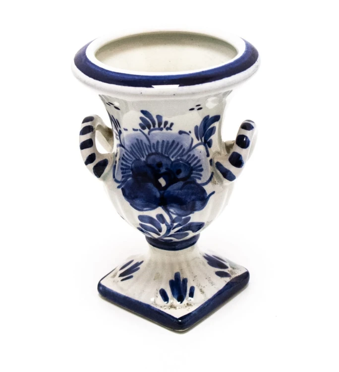 STARY PORCELANOWY WAZONIK DELFT HOLANDIA