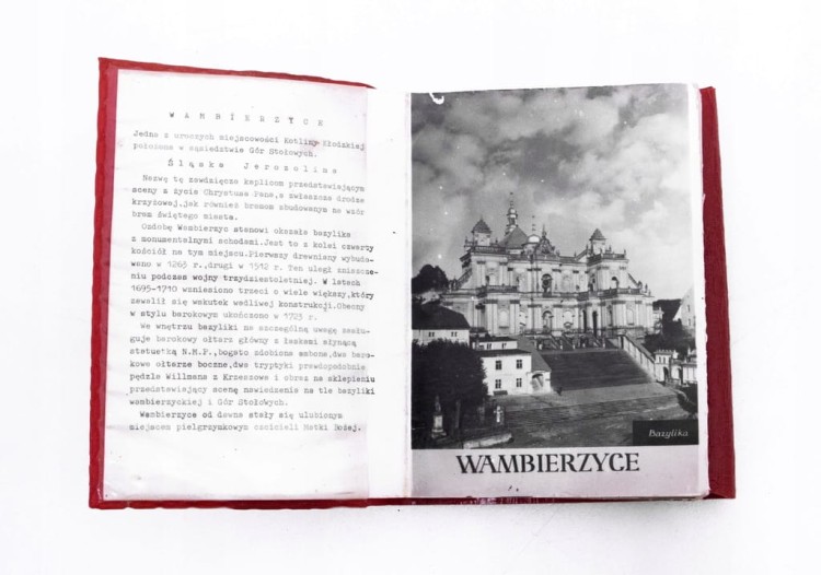 STARA ROZKŁADANKA Z OBRAZKAMI WAMBIERZYCE