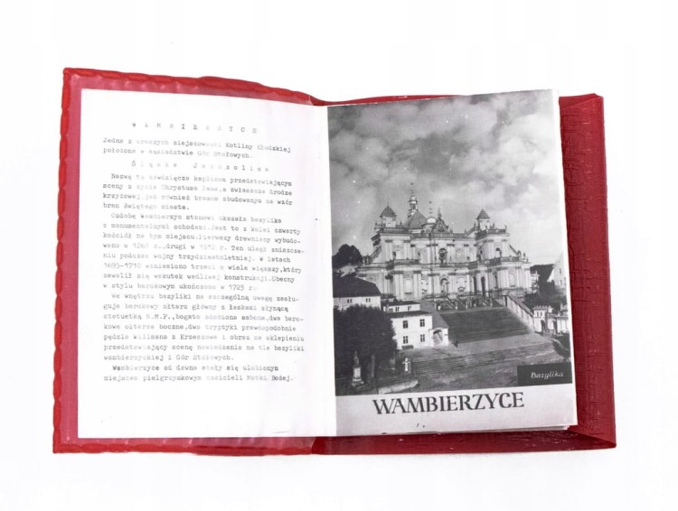 STARA ROZKŁADANKA Z OBRAZKAMI WAMBIERZYCE