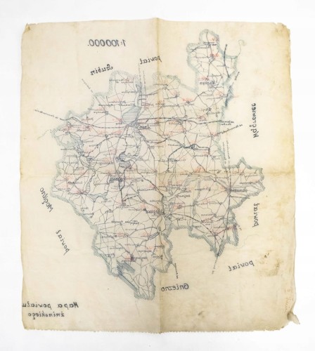 STARA MAPA - POWIAT ŻNIŃSKI (ŻNIN, GĄSAWA, ROGOWO, JANOWIEC)