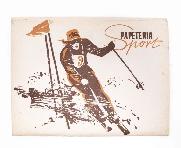 ZESTAW STARYCH ARTYKUŁÓW PAPIEROWYCH - PAPETERIA SPORT, KRAKÓW PRL