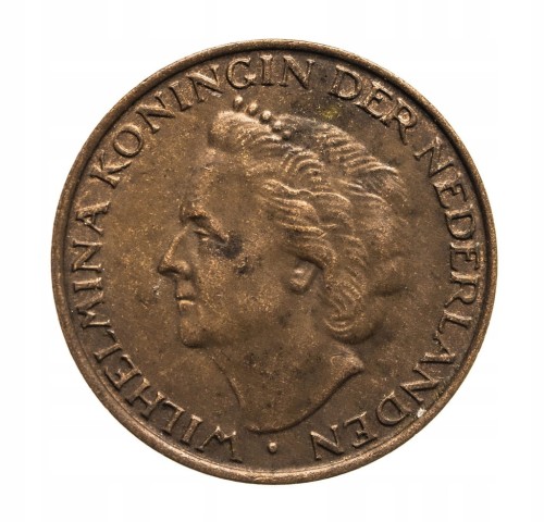 Holandia - Wilhelmina - 5 Centów 1948 - st.3+