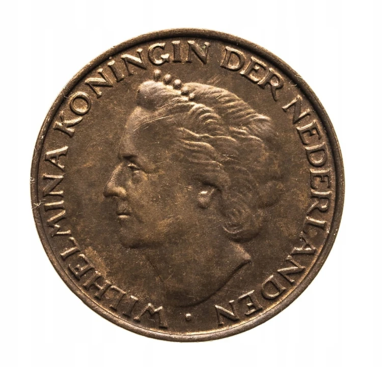 Holandia - Wilhelmina - 5 Centów 1948 - st.2-