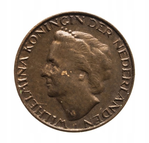 Holandia - Wilhelmina - 1 Cent 1948 - st.2-