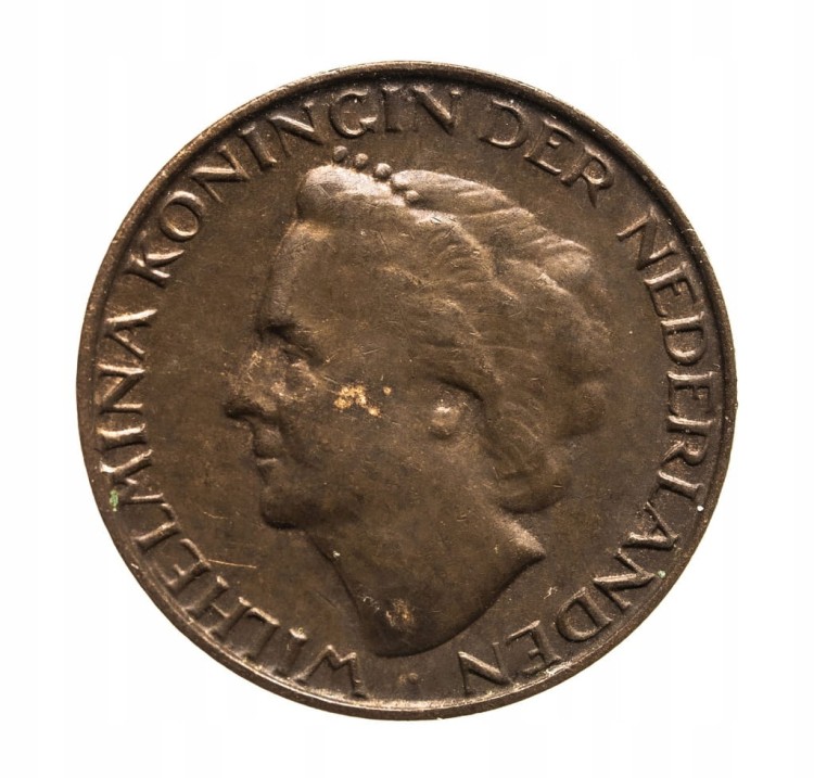 Holandia - Wilhelmina - 1 Cent 1948 - st.2-