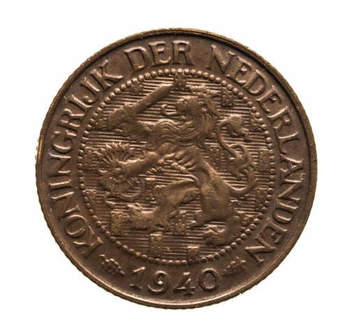 Holandia - Wilhelmina - 1 Cent 1940 - st.2-