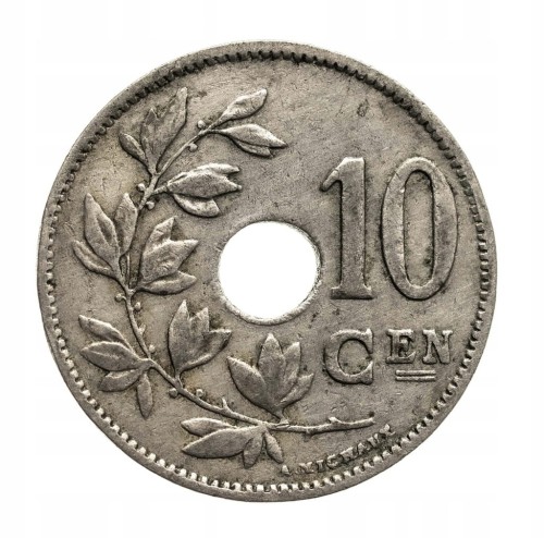 BELGIA, 10 CENTIMÓW 1924 st.3