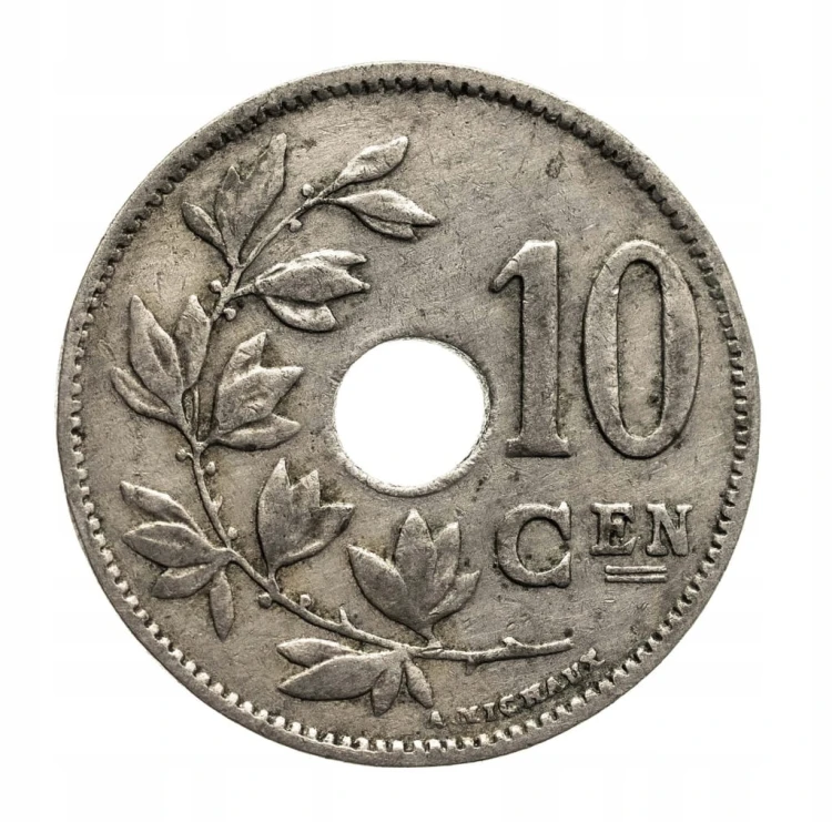 BELGIA, 10 CENTIMÓW 1924 st.3
