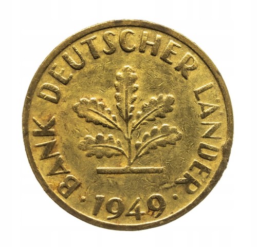 Niemcy 10 fenigów, 1949 D r. st.3