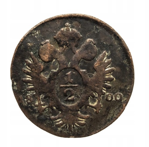 Austria, Franciszek II, 1/2 krajcara 1800, Wiedeń st.4